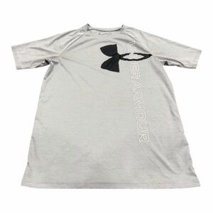 Under Armour Boys Short Sleeve Shirt, Gray, Size XL